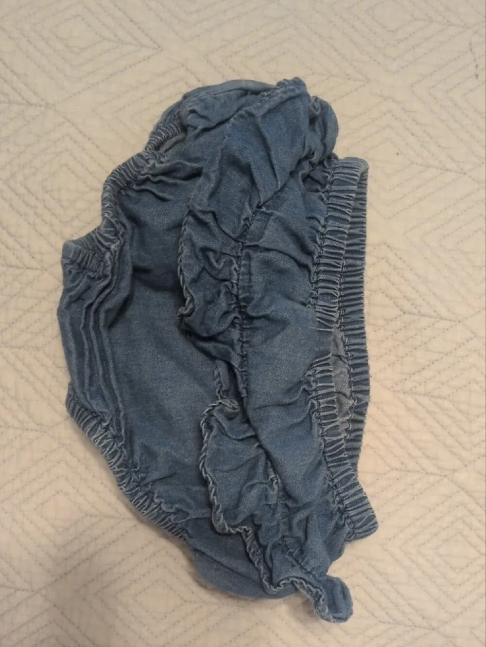 Old Navy Denim-Style Elastic Diaper Cover - Blue